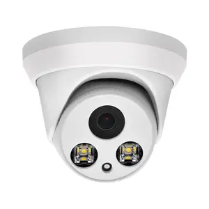 Macchina fotografica impermeabile del CCTV 5MP del IP di colore completo di visione notturna della cupola di sorveglianza della macchina fotografica della rete del MIC IPC POE NVR