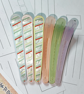 סיכות שיער תנין פסים ג'לי מקרון - Product Image 3