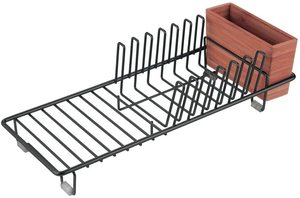 Modern kompakt mutfak ayakta tipi Metal tel kurutma süzgeç çanaklar ve yemekler için çıkarılabilir çatal lavabo bulaşıklık - Product Image 3