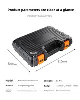 Juego de Herramientas Manuales Personalizado de 22 Piezas para el Hogar, con Martillo, Cinta Métrica, Nivel, Llave Inglesa Ajustable, Destornillador y Juego de Llaves Hexagonales Internas