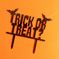 2023 nueva serie negra calabaza bruja pastel de Halloween Topper fábrica al por mayor suministros de decoración de pasteles del mejor proveedor Topper