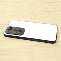Coques de téléphone personnalisées en silicone TPU 2D vierges pour sublimation, étanches, antichoc, ajustement parfait à 100 %, noires, pour Oppo Reno 12 7 5G