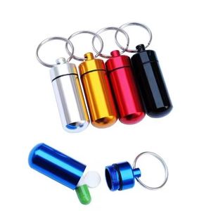 Boîte à pilules miniature en aluminium, étanche, pour la survie en plein air, avec logo personnalisé imprimé, étui pour médicaments, conteneur pour médicaments - Product Image 2