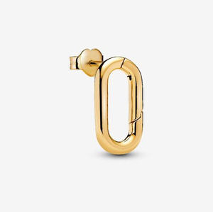 Boucles d'oreilles créoles en argent sterling 925 plaqué or, micro-pavé de zircon cubique, bijoux fins tendance pour femmes et filles, cadeau de fête ou de mariage - Product Image 5