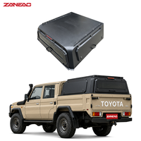 Capot rigide en alliage d'aluminium pour pick-up avec portes latérales solides et rails de toit pour Toyota Land Cruiser LC79