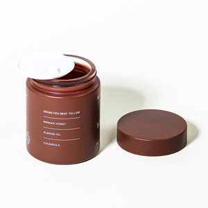 Chăm sóc da kem Container 50ml 60ml 100ml 120ml Matte nâu sang Trọng Cơ Thể Bơ Chà kính mặt kem mỹ phẩm Jar với hộp - Product Image 4