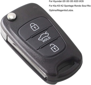 <span class=keywords><strong>Coque</strong></span> de clé à distance en aluminium et ABS noir pour Rio Rondo Soul Sportage pour I20 I30 I35 <span class=keywords><strong>IX20</strong></span> IX35 en gros - Product Image 4