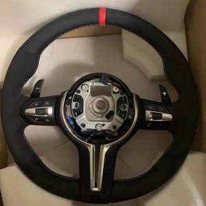 Volant sport en cuir noir personnalisé pour BMW F10 F20 F30 E60 E90 E92 F11F22 F30 F35 F31E70 E71F15 F16 M5 M3 M4 - Product Image 1