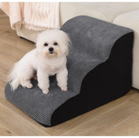 Escalier pour animaux de compagnie en mousse haute densité moderne et durable, antidérapant, pour chiots âgés et blessés, lavable et amovible