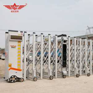Shengshichanglong - Puerta Telescópica Retráctil Eléctrica Moderna de Acero y Aleación de Aluminio para Viviendas, Edificios Industriales, Escuelas y Apartamentos - Product Image 3