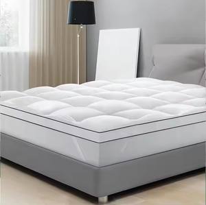 Almohadilla de <span class=keywords><strong>cama</strong></span> fija elástica de alto estilo directo de fábrica, hogar de punto de poliéster grueso personalizado para almohadillas de colchón <span class=keywords><strong>Amazon</strong></span> - Product Image 1