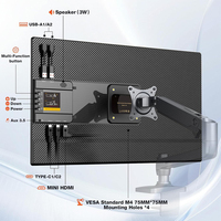 Monitor LCD Portátil, Pantalla Externa para Laptop, Plug and Play, Sin Necesidad de Controladores, para Programación, Edición de Video, Trading de Acciones