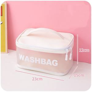 กระเป๋าเครื่องสำอางกันน้ำ PVC รุ่นใหม่ปี 2024 สไตล์เกาหลี กระเป๋าเดินทางขนาดใหญ่ ใส่เครื่องสำอาง พกพาสะดวก น่ารัก กระเป๋าเก็บของแบบพกพา - Product Image 1