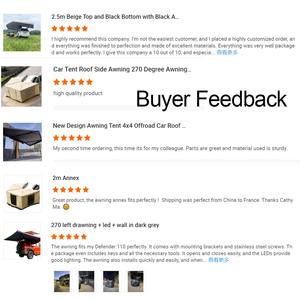 LOGO Özelleştirilebilir 270 Derece Yan Tente 2m 2.5m Yan Tente Çadır Su Geçirmez Araba Tavan Çadırı Kamp İçin 2-4 Kişilik Kapasite - Product Image 5