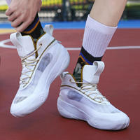 Chaussures de basketball personnalisées OEM, baskets montantes de créateur pour hommes, chaussures de sport d'extérieur