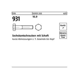 Tornillo hexagonal DIN 931/ISO 4014x40mm - Product Image 1