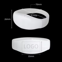 Gelang LED Plastik Bercahaya untuk Pesta, Aktif dengan Suara, Elastis dan Lembut, Gelang LED untuk Konser dan Festival