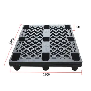 CONCO ESD Stacking 100x120 schwarze elektronische Paletten paletten aus Euro-Kunststoff für die Industrie