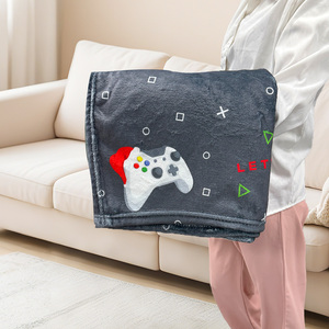 Đa-Màu Sắc Thiết Kế Kỹ Thuật Số In Lông Cừu Chăn, Tùy Chỉnh Món Quà Tưởng Niệm, Cá Nhân <span class=keywords><strong>Flannel</strong></span> Chăn - Product Image 4