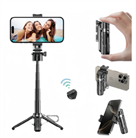 P15Mini 3-en-1 Mini Trépied Portable Sans Fil avec Télécommande pour Selfie et Support de Téléphone Rétractable – L'Allié Idéal pour les Selfies