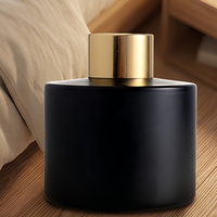 Diffuseur de parfum personnalisé avec logo, fleurs séchées et bâtonnets en rotin, coffret cadeau, décoration ronde pour la maison et le bureau