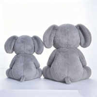 Jouets en peluche personnalisés mère et bébé éléphant, ensemble de peluches mère et bébé éléphant, paire d'éléphants en peluche gris