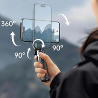Support de téléphone magnétique portable réglable 3 en 1 avec télécommande, bâton de selfie pliable pour diffusion en direct