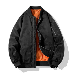 Chaqueta de vuelo clásica MA-1 para hombre, chaqueta cortavientos impermeable, chaqueta bomber, abrigo de piloto de estilo militar táctico, informal, para otoño - Product Image 6