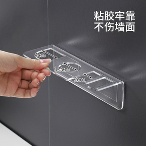 FaSoLa Bathroom Storage Rack Wall Mounted Rectangular Durable For Combs Hair Dryer Corner Mount - Product Image 3