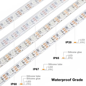 Striscia LED <span class=keywords><strong>RGB</strong></span> Indirizzabile Flessibile 5V 144 LED/m 12MM PCB WS2812B per Decorazione Moto e <span class=keywords><strong>Fari</strong></span> - Product Image 6