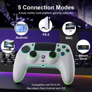 Hot Selling <b>Wireless</b> BT Vibration Motor Turbo Button Game Controller RGB Light High Quality Original Chip Joystick <b>PC</b>/Mobile - Product Image 5