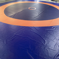 Tapis de lutte d'occasion pas cher 10x10 couverture pvc tapis wushu tapis de lutte en mousse collée