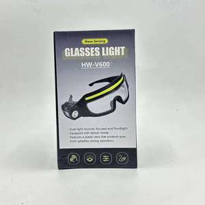 LED Eyewear Headlamp Work Safety Glasses <b>Emergency</b> <b>Light</b> USB Rechargeable Adjustable Strap Outdoor Lighting - Product Image 4