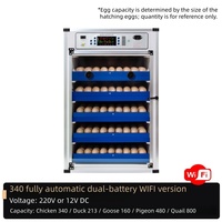 Nouvelle machine à couver les œufs avec télécommande Wi-Fi |   Incubateur automatique pour poulets et oiseaux, contrôle par application, 220V, taux d'éclosion de 96%, PVC