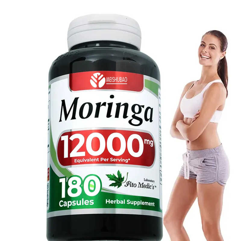 Individuell gestaltete Moringa oleifera Kapseln für Immunität Moringa oleifera Extrakt Kapseln Moringa Samen Extrakt harte Kapseln