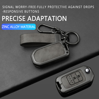 Accessoires de mode porte-clés en métal, étui de protection pour clé de voiture en alliage de zinc, étui intelligent étanche pour clé de voiture Civic City Accord CRV, vente chaude