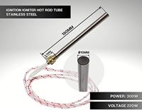 Résistance d'allumage en acier inoxydable 220 V, filetage 3/8 po, 300 W, pour poêle à granulés Laminox