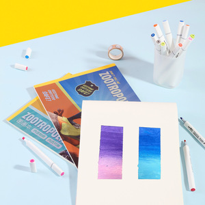 Cuaderno de Direcciones A4 Reforzado para Niños Unimass MK1005/1006, Cuaderno de Arte y Graffiti para Estudiantes de Primaria, Pintura Gouache, Cubierta <span class=keywords><strong>Azul</strong></span> de PP - Product Image 3
