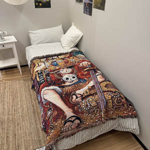 Tapisserie Anime Personnalisée Berserk en Polyester Coton Tissé Jacquard – Couverture de Canapé, Plaid Décoratif pour Salon et Lit - Product Image 3