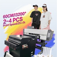 Impresora de Inyección de Tinta DTF XBH de Alto Rendimiento de 60 cm, 2 Cabezales, Automática, Nueva Máquina de Impresión de Camisetas