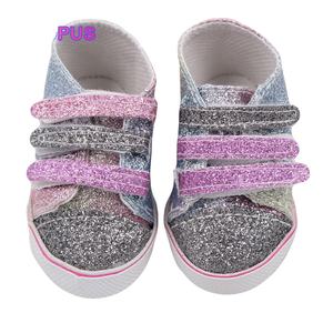 Offre Spéciale bébé poupée violet paillettes autocollant poupées chaussures <span class=keywords><strong>pour</strong></span> poupées américaines de <span class=keywords><strong>18</strong></span> pouces - Product Image 3