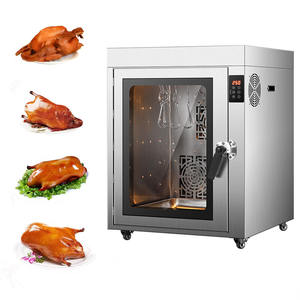 Estufa de cocina de pato eléctrica de acero inoxidable de gran capacidad comercial <span class=keywords><strong>horno</strong></span> de pato asado giratorio automático con 12 ganchos - Product Image 1