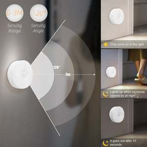 Lampe de nuit sans fil à détecteur de mouvement PIR LED rechargeable par USB personnalisée pour chambre à coucher - Product Image 4