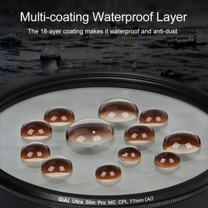 Filtro CPL de 67 mm, 77 mm, 82 mm, Filtro de Lente de Cámara de Vidrio Óptico Multicapa, Resistente al Agua y a los Arañazos para Cámaras DSLR y sin Espejo - Product Image 4