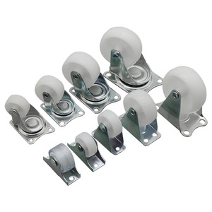 Roulettes industrielles en plastique PP Disiwei, 2 pouces, roulettes silencieuses directionnelles blanches pour meubles de bureau et de maison - Product Image 3