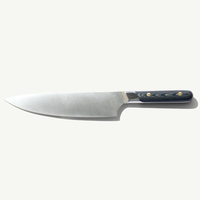 Couteau de Chef en Acier Inoxydable avec Manche en Bois, Design Ambidextre, Lame Longue Durée, Compatible Lave-Vaisselle, Idéal pour la Cuisine, les Restaurants et la Maison
