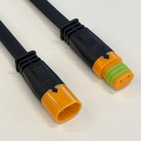 Connecteur étanche IP67 pour écran de vélo électrique, prix usine, 300V 6A 10A, prise à jointement, 2P 3P 4P 5P en option, mâle femelle