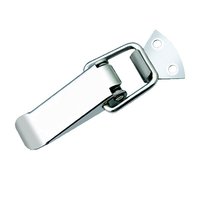 Loquet carré à pression avec trou pour clé, en acier inoxydable chromé, verrouillable, pour coffret cadeau, quincaillerie pour boîte en bois