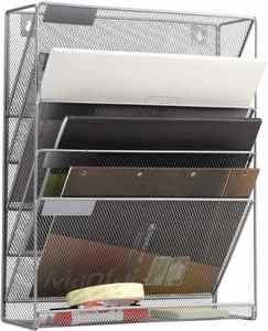 Low Price Beautiful Design Mesh Wall <b>File</b> Holder 5 Tier Vertical Wall Mounted/Hanging <b>Document</b> Paper Organizer - Product Image 3