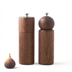 Molinillo de Sal y Pimienta de Madera de Acacia, Manual, con Perilla Giratoria Ajustable, Ecológico - Product Image 4